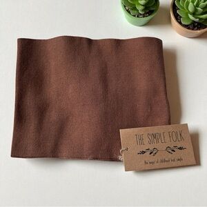 The Simple Folk Mocha Knit Scarf one size